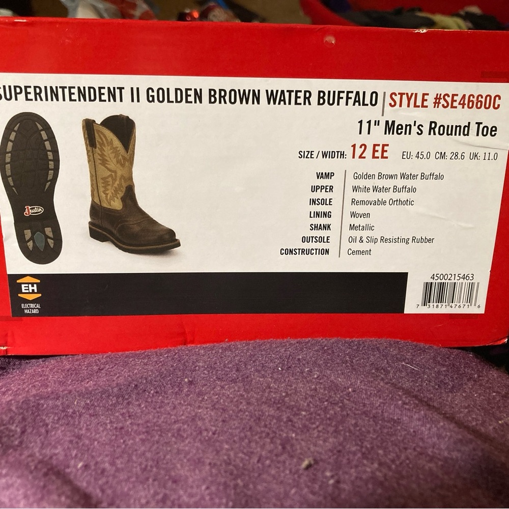 Golden water buffalo superintendent, boots